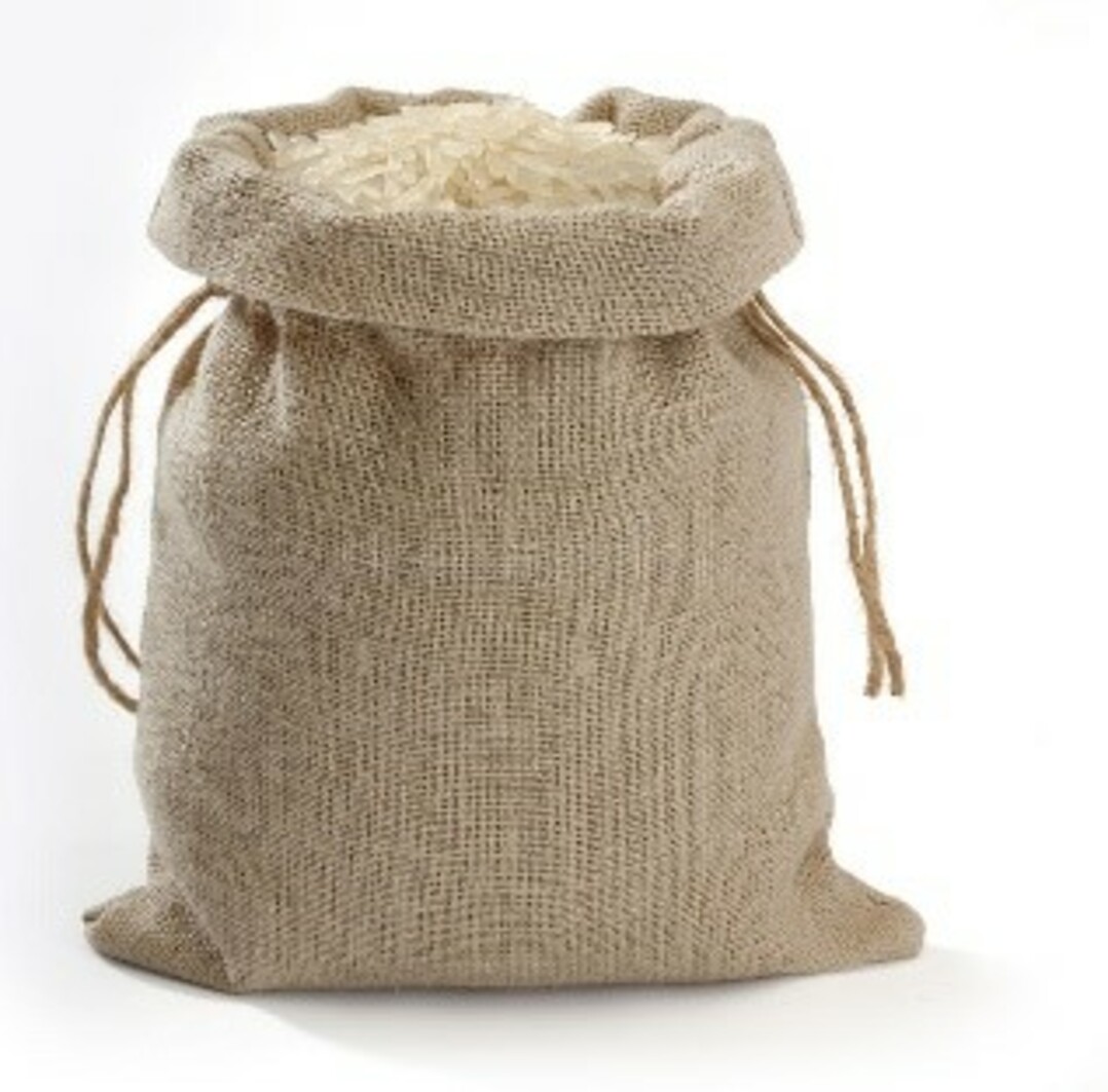 Buy Drawstring Jute bag for rice packing
