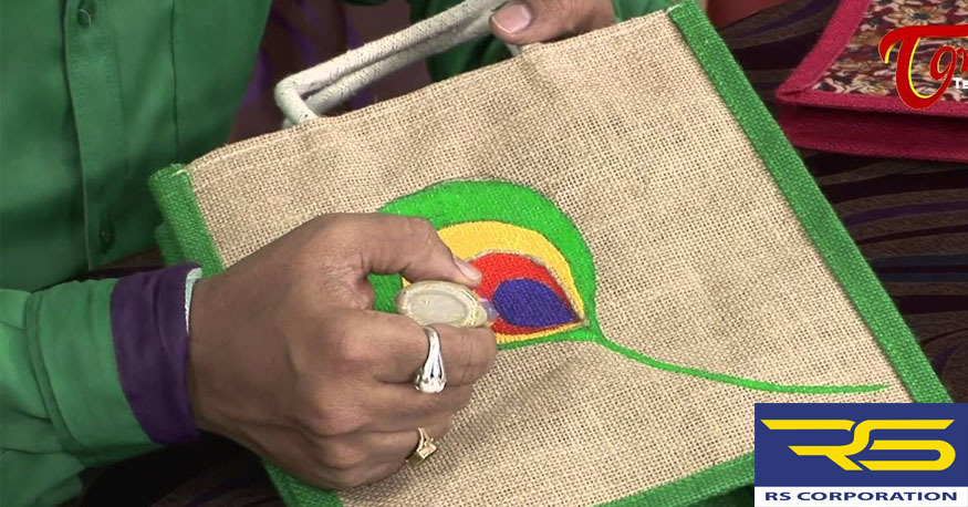 What paint to use on jute bags 